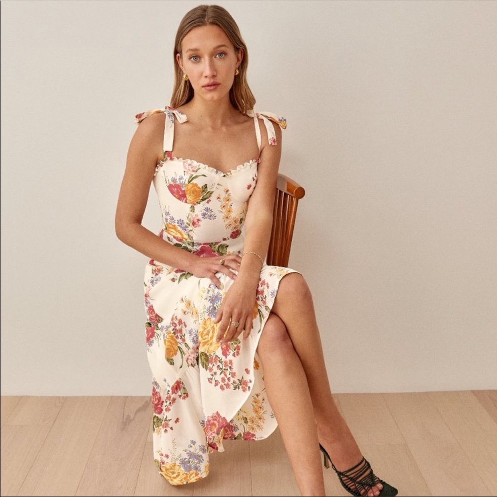 Reformation Nikita Dress In Bouquet Size 0
